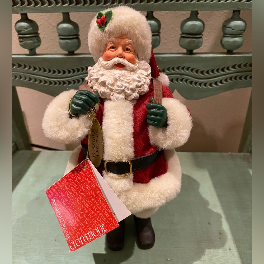 Who’s your Santa?🎅🏻by possible dreams,clothtique. 2005 collectible w/tags.